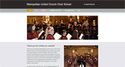 Desktop Screenshot of metropolitanchoirschool.com